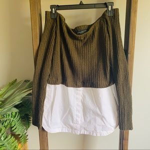 Akira Chicago Twofer Sweater